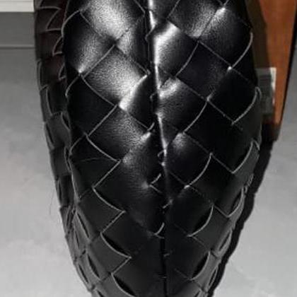 Handmade Woven Hobo Leather Bags Ge..